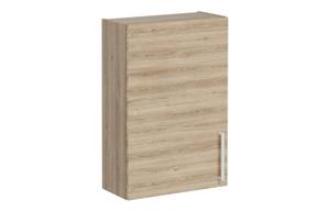 VitrA Root Flat 60cm 1 Door Upper/Wall Unit (LH Hinge) - Natural Oak
